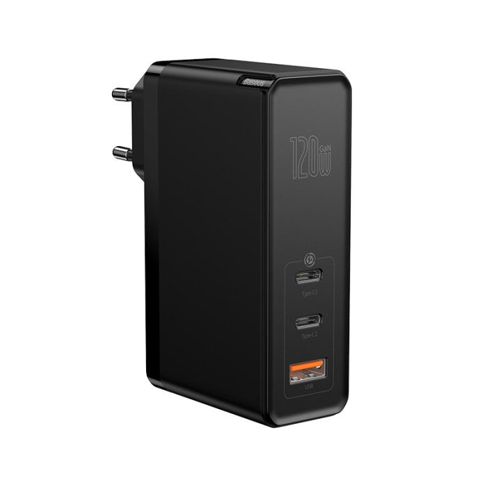 BASEUS Wall Charger GaN Mini Quick Charge PD C+C+A 120W - CCGAN-J