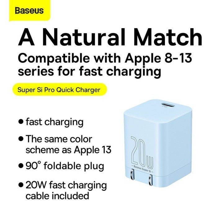 BUNDLING - Baseus (Charger Only) Super Si Pro Quick Charger 1C 20W CN