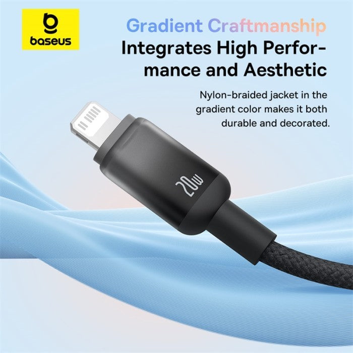Baseus Discolor Series Kabel Charger Type C to Lightning 20W