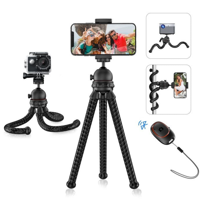 Mpow Flexible Phone Tripod with Bluetooth 5.0 Remote Shutter