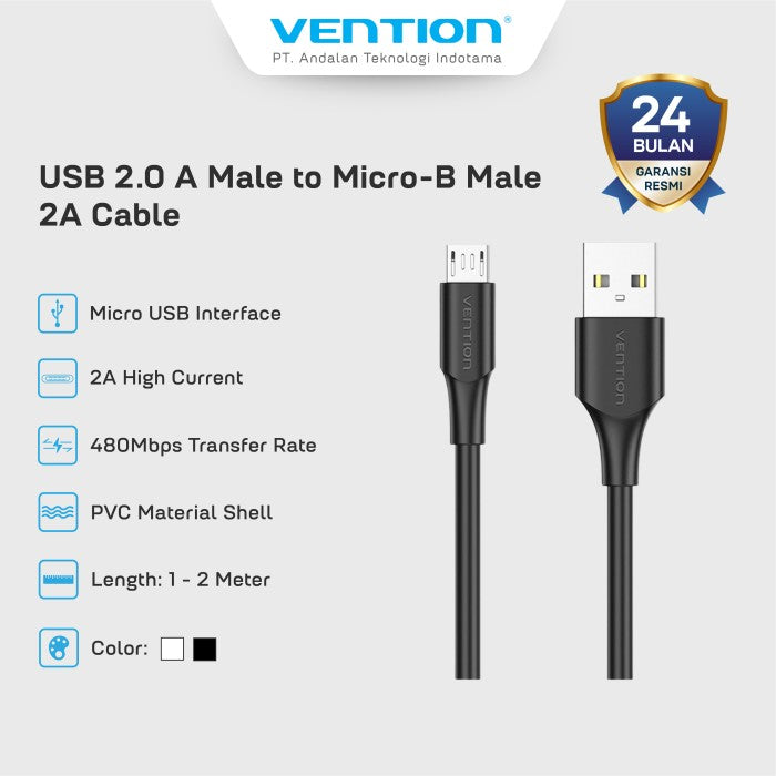 Vention Kabel Charger USB A to Micro 2A - CTI