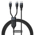 BASEUS Flash Series 1-for-2 Fast Charging Cable Type-C 1.5m - CA1T2-C