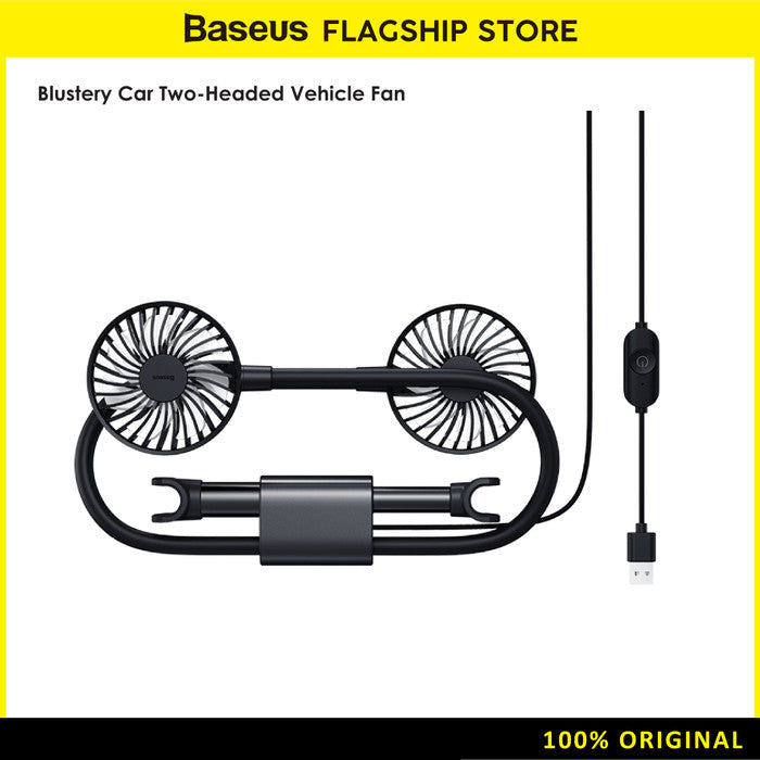 Baseus Blustery Two-Headed Vehicle Fan - CXJF