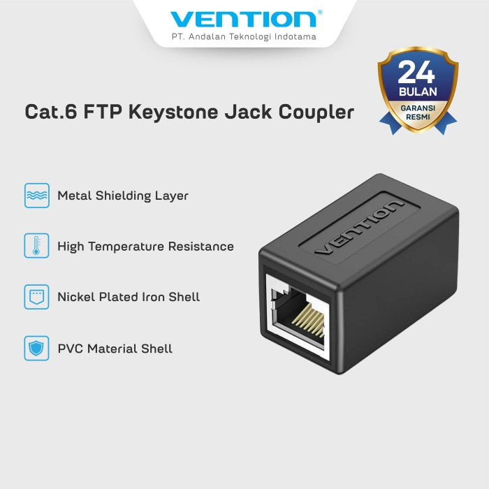 Vention Connector RJ45 Cat6 FTP Keystone Jack Coupler - IPV