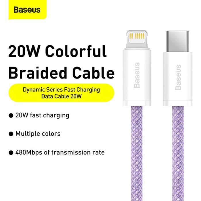 Baseus Dynamic Series Fast Charging Data Type-C to iP 20W 2m CALD01