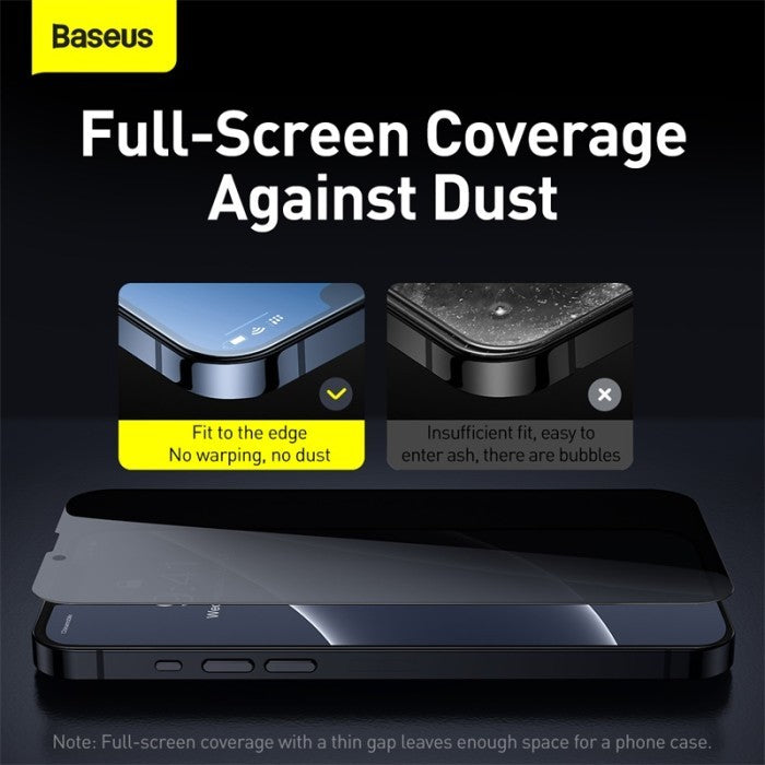 Baseus Anti Crack & Spy Screen Protector For iPhone 13 / 13 Pro