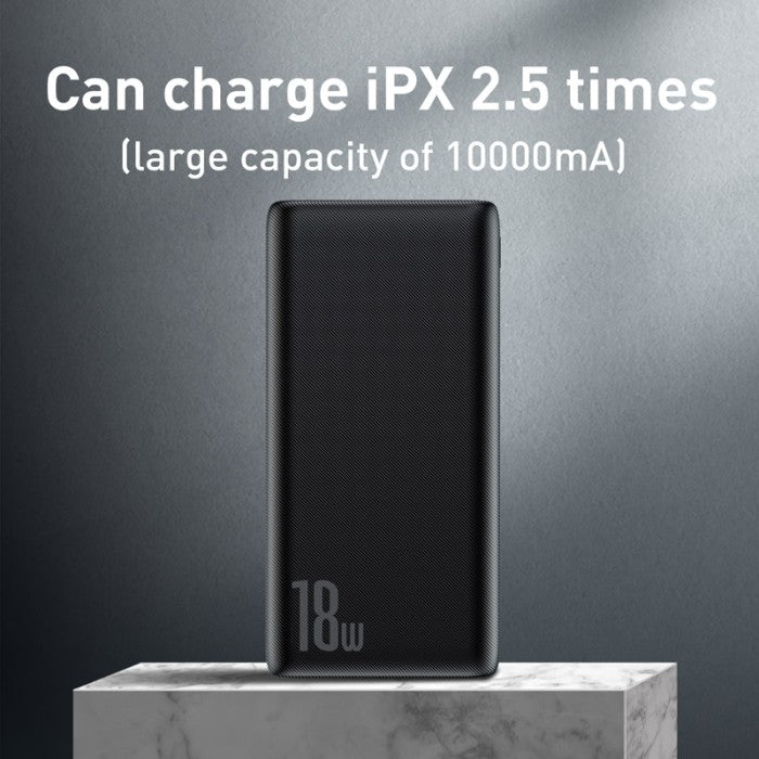 BASEUS Bipow Quick Charge Powerbank PD+QC 10000mAh 18W PPDML