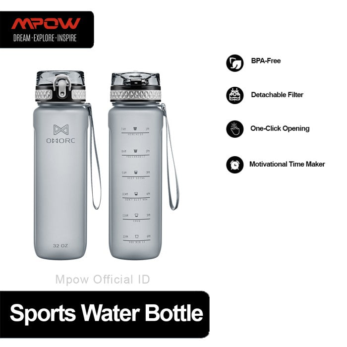 MPOW - OMORC Sports Water Bottle Plastic Drinking BPA Free MEOD301