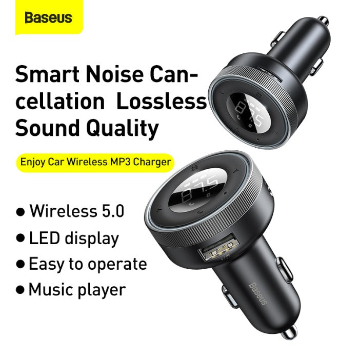 Baseus Enjoy Car Wireless MP3 Charger Transmitter Black - CCLH-01