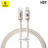 BASEUS Kabel Crystal Shine Fast Charging Data Type-C to iP 20W-CAJY001