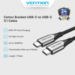 Vention Kabel Data USB C to USB-C 3.1 - TAA