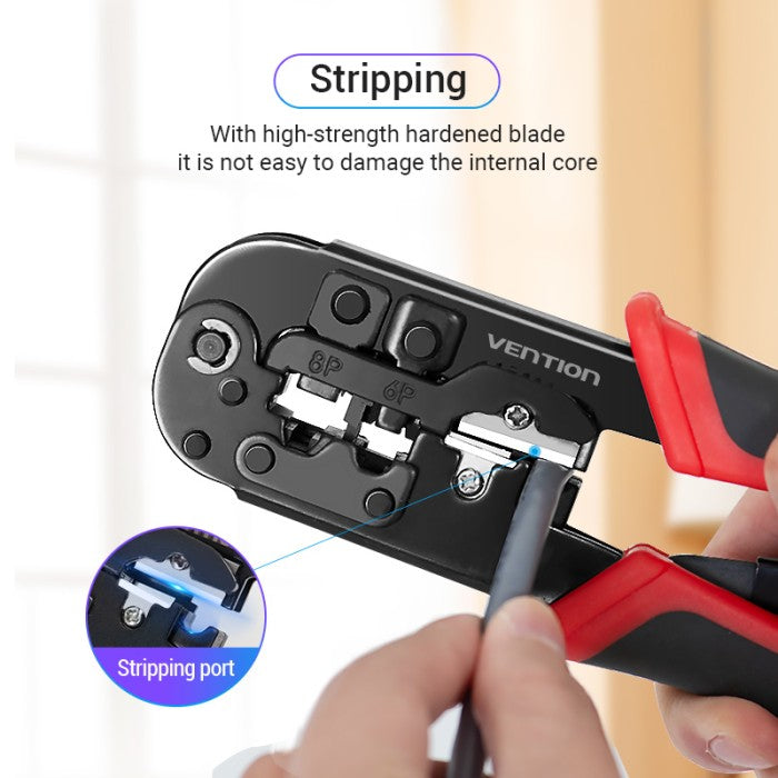 Vention Multi Function Tang Crimping Tool Ratchet Type 8P/6P/4P RJ45 - KEA