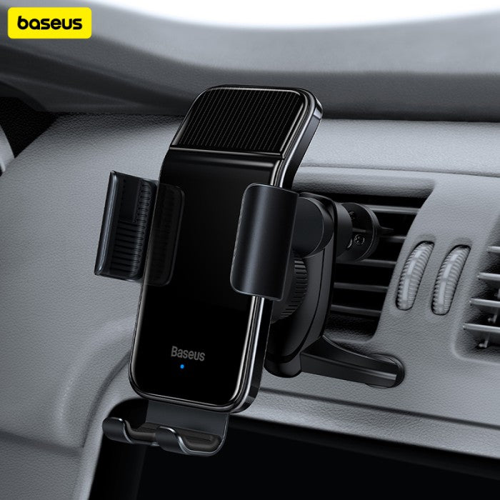 BASEUS Smart Solar Power Wireless Car Mount Electric Holder - SUZG0000