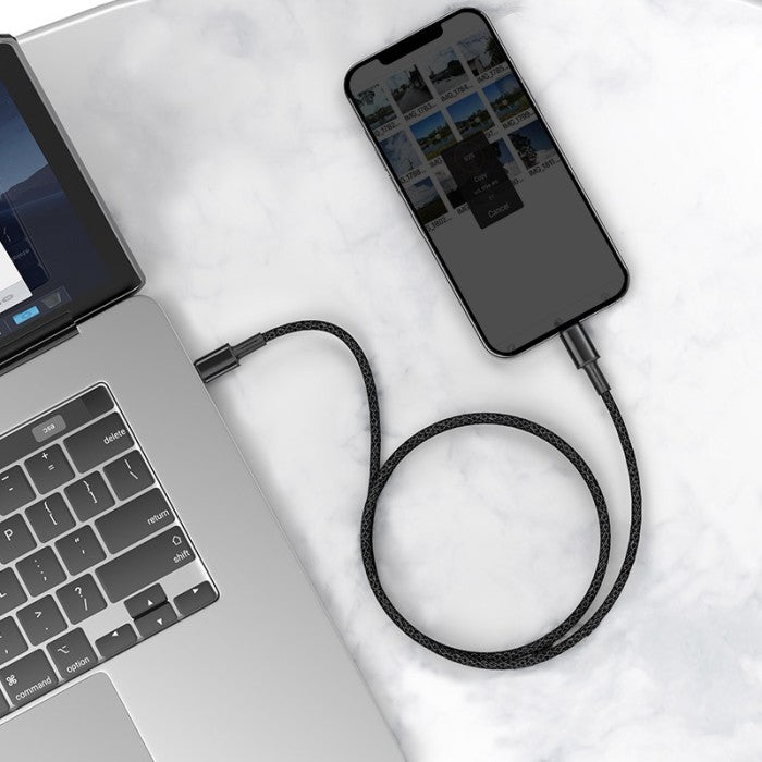 BASEUS High Density Braided Fast Charging Cable C to iP 2M - CATLGD-A
