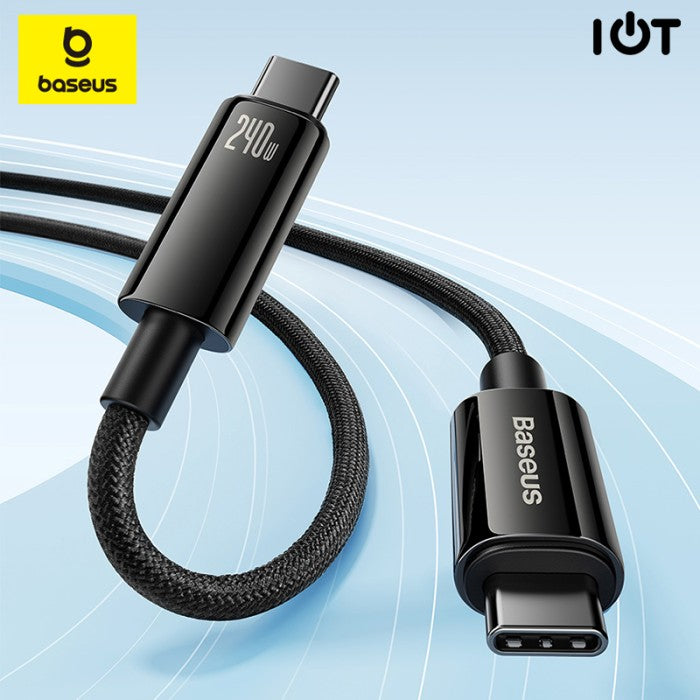 Baseus Tungsten Gold Fast Charging Data Cable Type-C to Type-C 240W 2M