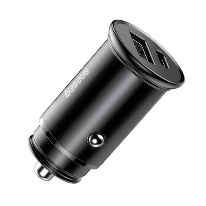 Baseus Quick Car Charger Circular Metal A+C PPS 30W
