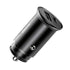 Baseus Quick Car Charger Circular Metal A+C PPS 30W