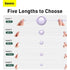BASEUS Bright Mirror 1-for-3 Data Cable USB to MLC 1.2m 66W - CAMLC-MJ