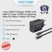 Vention Kepala Charger 20W PD EU Bundling Kabel USB Type C to Lightning 3A 480Mbps 1M Braided Cable - G17