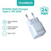 Choetech PD5010 Charger 20W PD USB Type C Iphone Ipad Power Delivery