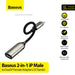 BASEUS 2-in-1 iP Male to Dual iP Female Adapter L55 CALL55