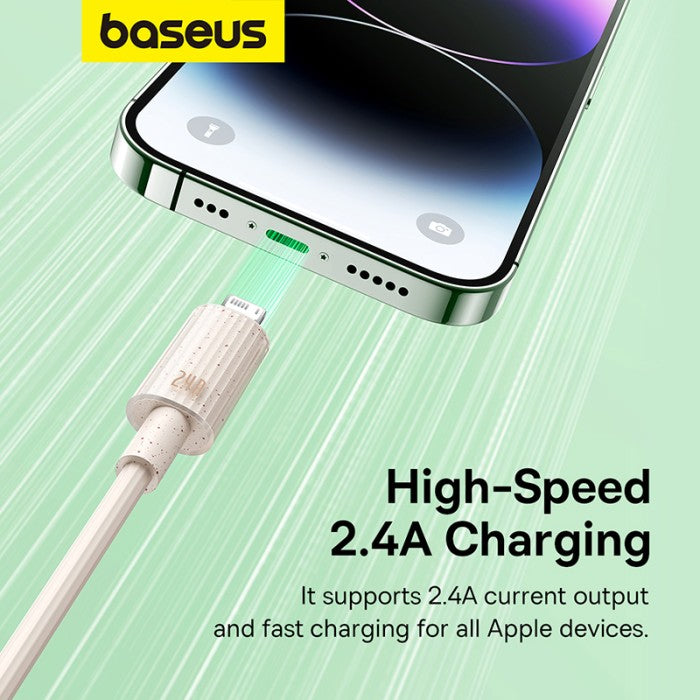 Baseus Kabel Charger Habitat Series USB to iP Fast Charge 2.4A 1m