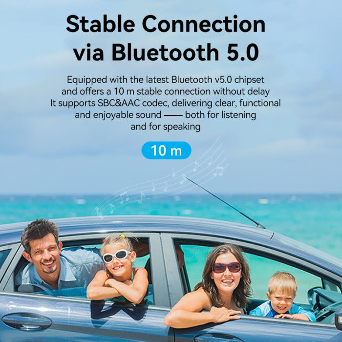 Vention Kabel USB 2.0 Male to AUX TRS 3.5mm Car Wireless Bluetooth 5.0 Audio Receiver Coiled Cable HIFI - NAG