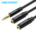 Vention Kabel Audio/Mic Aux 3.5mm Male to Dual 3.5mm Female Stereo Splitter Cable - BBW