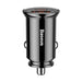 Baseus Circular Plastic A+C 30W PPS Car Charger Black