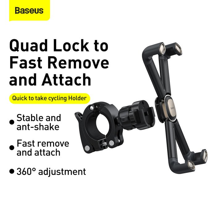 Baseus Quick to take cycling Holder (Holder Sepeda & Motor)