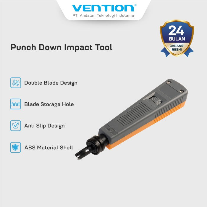 Vention Alat Pengupas Kabel Punch Down Impact Tool Modular Jack - KEC