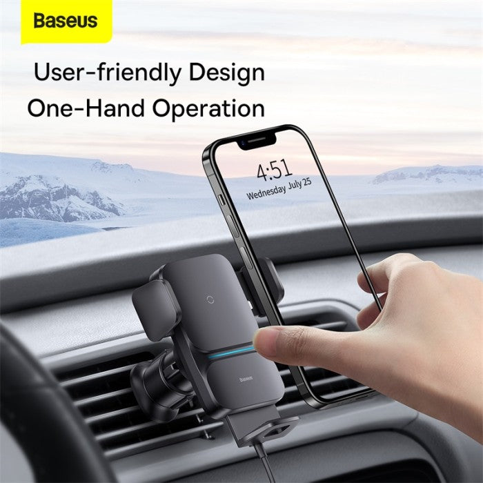 Baseus Wisdom Auto Alignment Car Mount Wireless Charger 15w - CGZX0001