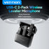 Vention Wireless Lavalier Microphone Mic Clip On For Live Streaming With Charging Case - NCA
