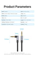 Vention Flat Kabel Jack Audio 3.5mm to AUX 3.5mm Right Angel - BAN