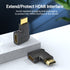 Vention HDMI 270 Degree Male to Female Vertical Flat Adapter - AIQ