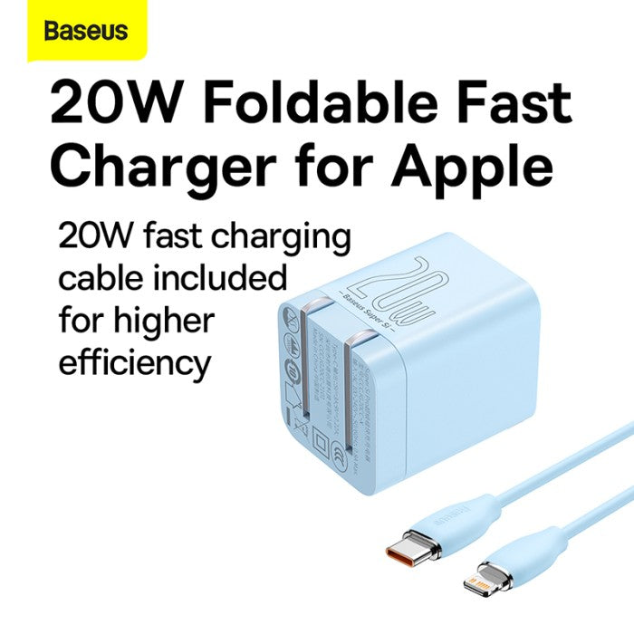 BUNDLING - Baseus Super Si Pro Quick Charger C to IP 20W CN