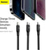 BASEUS Rapid Series 3-in-1 Cable Type-C to C+L+C PD 20W 1.5m CAMLT-SC