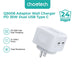 Choetech Q5008 Adaptor Wall Charger PD 35W Dual USB Type C