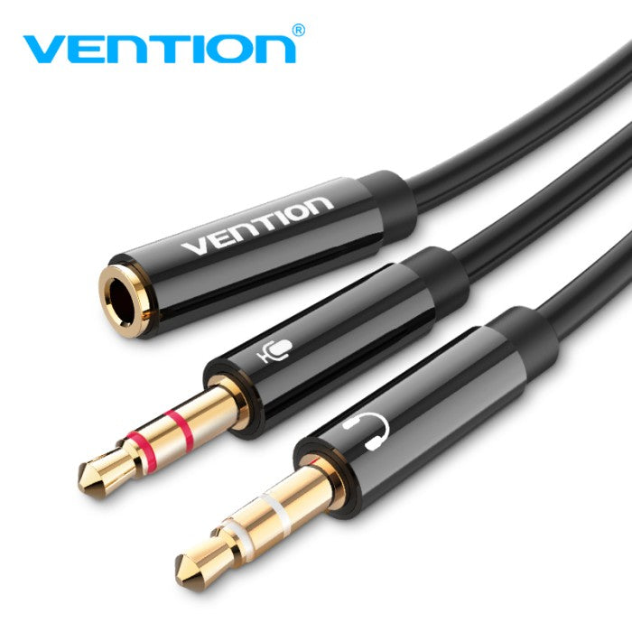 Vention Kabel Audio Splitter Cable 3.5mm Female to Audio/Mic Male - BBT