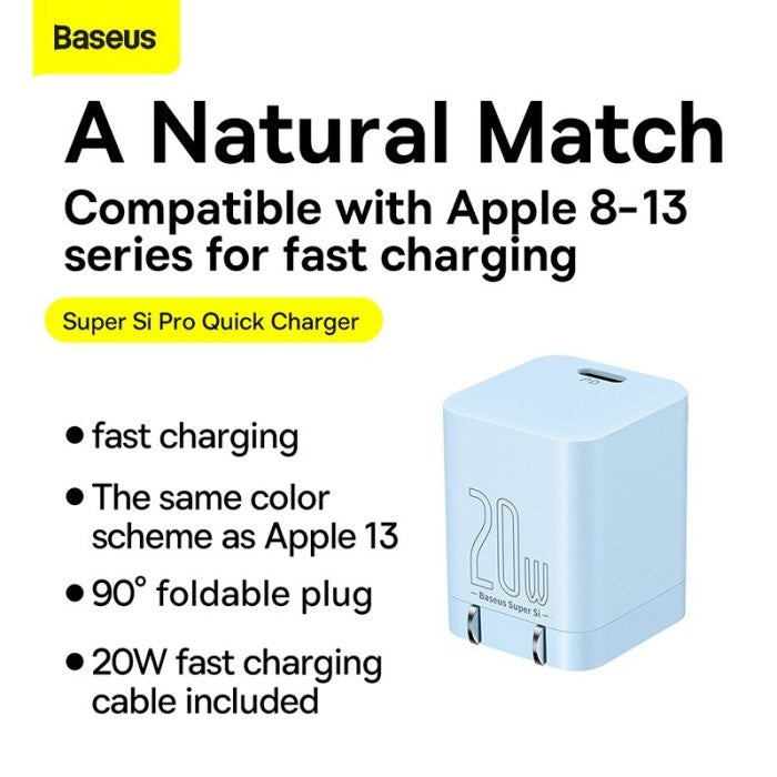 Baseus (Charger Only) Super Si Pro Quick Charger 1C 20W CN-CCSP03