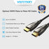 Vention Kabel HDMI 2.0 Fiber Optical Cable Male to Male Zink Alloy 5M 10M - ALA