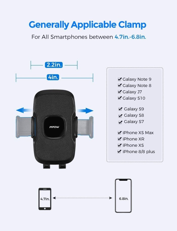 Mpow Cup Holder Car Phone Mount with Expandable Base