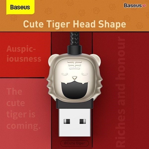 Baseus Year of the Tiger 3in1 Kabel Charger USB A to M L C 3.5A 1.2M