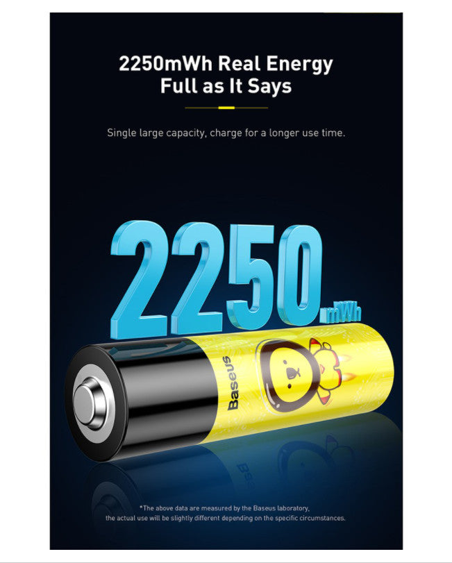 Baseus AA Rechargeable Li-ion Battery PCWH