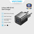 Vention Charger Adaptor GaN 30W PD USB C+A Fast Charger - FEQ