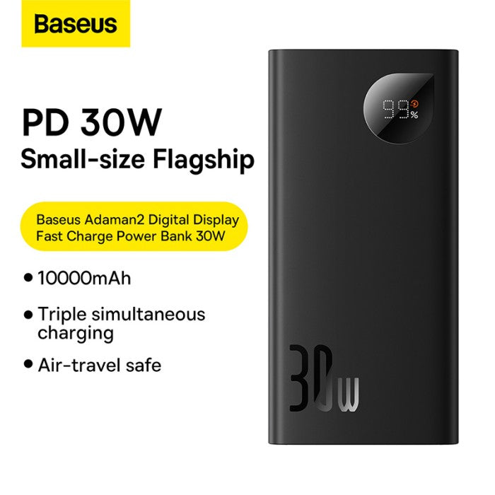 Baseus Adaman2 Digital Display Fast Charge Power Bank 10000mAh 30W