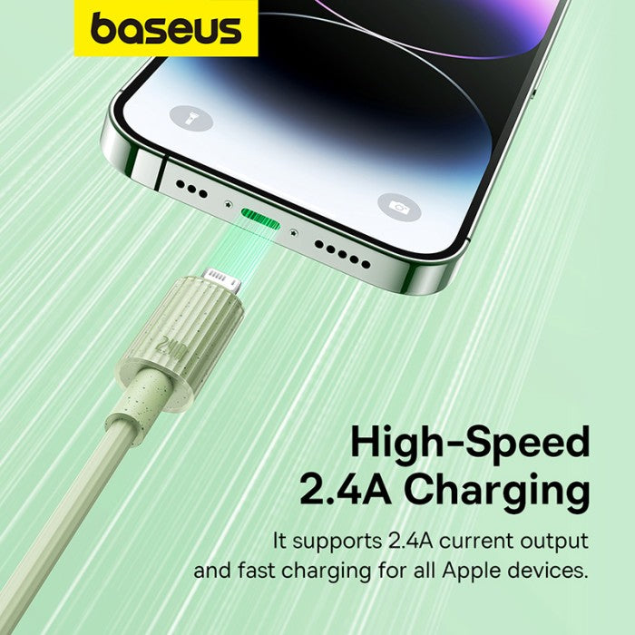 Baseus Kabel Charger Habitat Series USB to iP Fast Charge 2.4A 1m