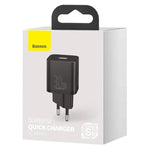 Baseus GAN3 Fast Charger 1C 30W EU Black (CCGN01)