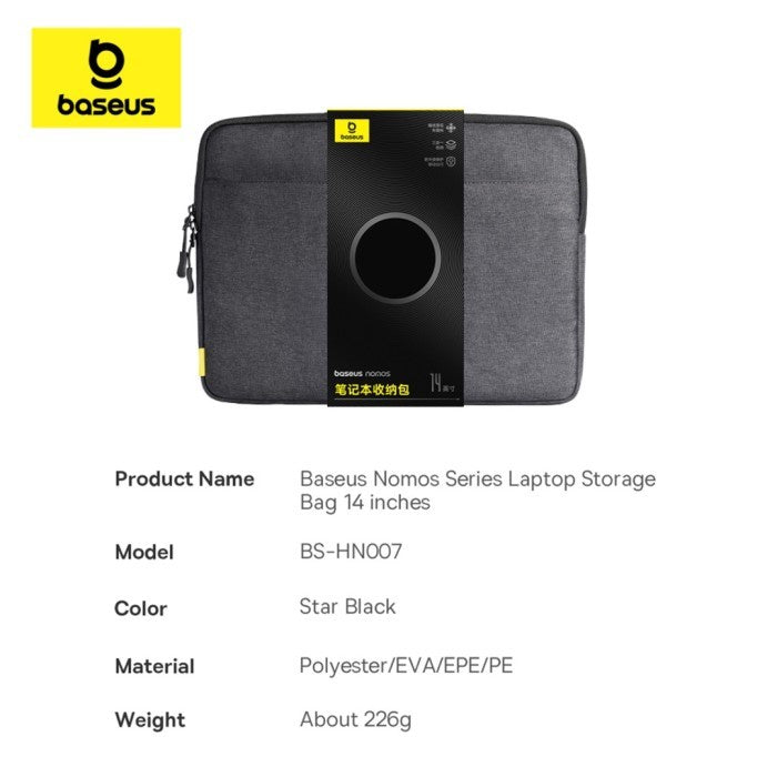Baseus Nomos Series Tas Laptop Bag 14 inch