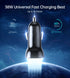 Choetech TC0005 Car Charger Mobil 38W Dual USB Type A+C